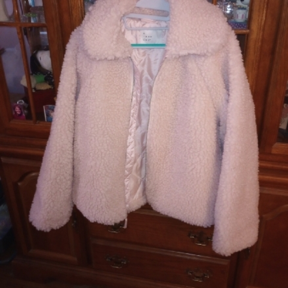 Cozy Sherpa Jacket in Pink